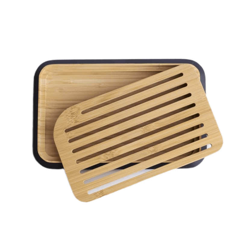 Planche à pain en bambou avec plateau amovible