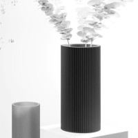 Vase 3D - Droit - L noir
