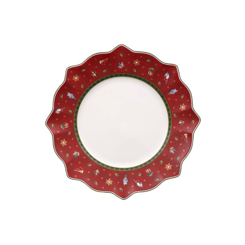 Assiette plate rouge - Toy's Delight